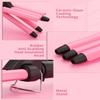 Mini 3 Barrel Curling Iron, Dual Voltage Triple Barrel Hair Waver for Home and Travel, Ceramic Tourmaline 1/2 Inch, Pink view 4