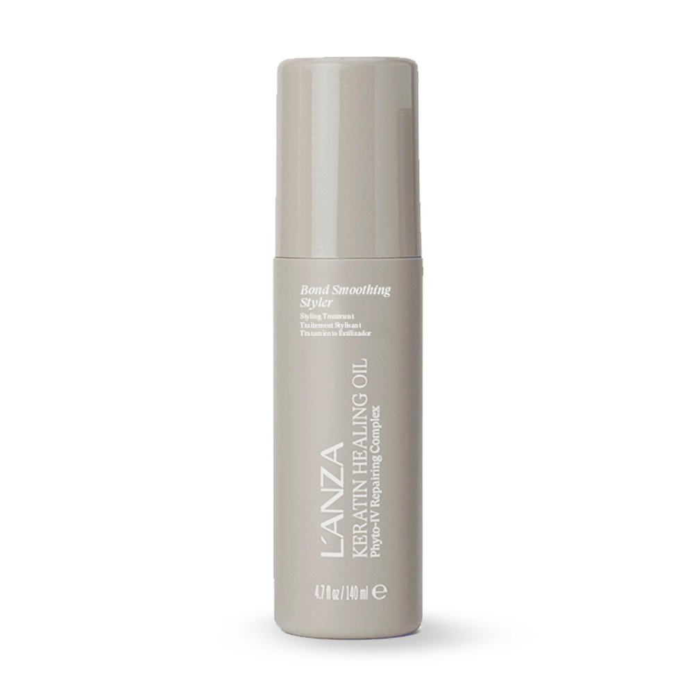 L'ANZA Keratin Healing Oil Bond Smoothing Styler Repairs Split Ends, Smooths Flyaways, Adds Silky Shine, Color Safe, Anti-Frizz, Heat & UV Protection Anti-Humidity, Sulfate Free (4.7 Fl Oz)