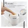 2/3-pack Airless Pump Jar empty cosmetic jar cream jar refillable bottle for moisturizer moisture container for travel push down pump Airless Pump Bottles dispenser for facial face makeup lotion cream (1 oz+1.7oz jar) view 4