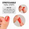 MOYOU LONDON Semi Cured Gel Nail Strips - 32 Pcs. Waterproof Toe Gel Nail Wraps, Cures in Sunlight or UV/LED Lamp, Lasts Up to 2+ Weeks, Stretchable, Easy to Apply & Remove, Vegan & Cruelty-Free view 4