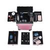 4-in-1 Draw-bar Style Interchangeable Aluminum Rolling Makeup Case Pink (13.78 x 9.84 x 29.53) view 4