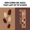 HIP CHIC Nailed It SEMI CURED GEL NAIL STRIP Red Carpet view 3