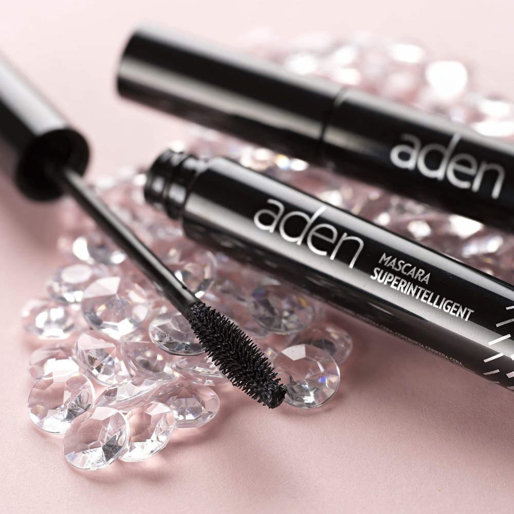 aden Superintelligent Mascara  Water Proof, Volumize, Lengthen and Define  Non Flaking for Stunning Lashes