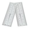 Rhinestone Tool, Pocket Ruler, 10Pcs Professional Portable Transparent Nail Shaper Nail Measurement for Nail Tips for Nail Measuring Tool view 1