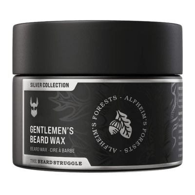 Gentlemen's Beard & Mustache Wax for Men by Beard Struggle - Viking Beard Wax Helps to Tame Style & Groom - Silver Collection - Alfheim's Forests - Moustache Wax, 50g / 1.76 US. oz.