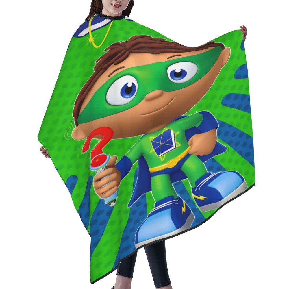 CONPELSON Adults Hair Cut Cape Super Anime Why! Hair Cutting Cape Waterproof Haircut Apron Cover for Barber & Home Use 55"X66"