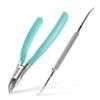 MR.GREEN Toenail Clippers Stainless Steel Ingrown Nail Cutter Thick and Hard Nails Pedicure Manicure Tools (Green+Nail Remover) view 1