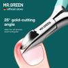 MR.GREEN Toenail Clippers Stainless Steel Ingrown Nail Cutter Thick and Hard Nails Pedicure Manicure Tools (Green+Nail Remover) view 2