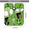CONPELSON Adults Hair Cut Cape Invader Anime Zim Hair Cutting Cape Waterproof Haircut Apron Cover for Barber & Home Use 55"X66" view 3