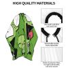 CONPELSON Adults Hair Cut Cape Invader Anime Zim Hair Cutting Cape Waterproof Haircut Apron Cover for Barber & Home Use 55"X66" view 4