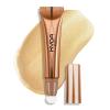 KYDA Liquid Highlighter Wand, Buildable Glow Face Illuminator, Shimmer Highlighter Bronzer Makeup Stick, Smooth Blendable Coverage with Cushion Applicator, Golden, 06 fl oz view 1
