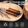 Teenitor 100pcs Essential Oil Bottles, 5ml Essential Oil Bottles Empty Glass Anointing Bottles, Small 5ml Oil Vial, Sample Bottles view 3