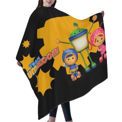 CONPELSON Adults Hair Cut Cape Team Anime Umizoomi Hair Cutting Cape Waterproof Haircut Apron Cover for Barber & Home Use 55"X66"