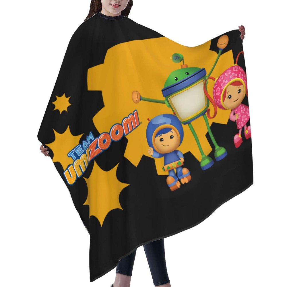 CONPELSON Adults Hair Cut Cape Team Anime Umizoomi Hair Cutting Cape Waterproof Haircut Apron Cover for Barber & Home Use 55"X66"