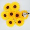 [12 Packed] Women Sweet Mini Sunflower Side Hair Clip Beach Wedding Flower Bridesmaid Hair Accessory view 2