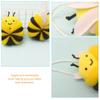 Mobestech 2pcs Little Bee Bathing Ball Boys and Girls Sponge Bath Loofah Animal Shaped Sponges for Boys and Girls Bath Supplies view 4