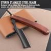 Straight Razor With Strope - Professional Straight Edge Barber Premium Stainless Steel Shaver With Shaving Strop for Men Home & Salon Grooming Using (NO.158) view 4