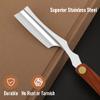 Straight Razor With Strope - Professional Straight Edge Barber Premium Stainless Steel Shaver With Shaving Strop for Men Home & Salon Grooming Using (NO.150) view 2