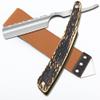 Straight Razor With Strope - Professional Straight Edge Barber Premium Stainless Steel Shaver With Shaving Strop for Men Home & Salon Grooming Using (NO.163) view 1