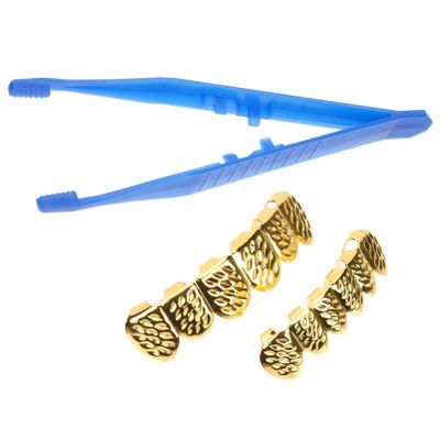 Gadpiparty 1set Hip Hop Teeth Cap Stylish Fake Teeth Jewelry for Men Women for Costume Parties Halloween Cosplay and Themed Events Unique Design Fine Details for Fun Look