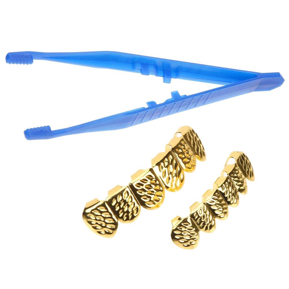 Gadpiparty 1set Hip Hop Teeth Cap Stylish Fake Teeth Jewelry for Men Women for Costume Parties Halloween Cosplay and Themed Events Unique Design Fine Details for Fun Look