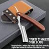 Straight Razor With Strope - Professional Straight Edge Barber Premium Stainless Steel Shaver With Shaving Strop for Men Home & Salon Grooming Using (NO.157) view 4