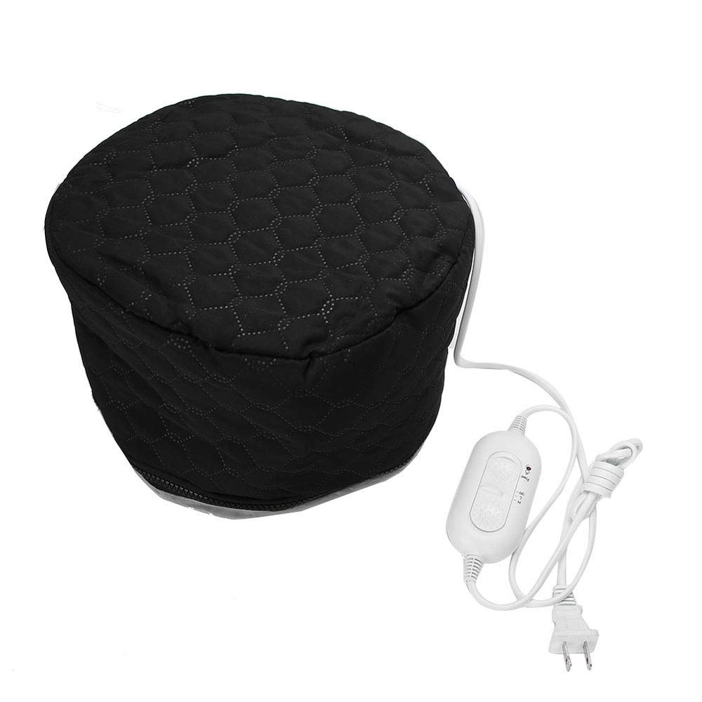 Hair Steamer Cap, Electric Thermal Heat Cap, Household Electric Heating Hat Adjustable Hot Oil Treatment Hat for Hair Care US Plug 110V