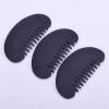 KENID Black Bian Stone Guasha Comb Energy Needle Massage Board Head Relaxation Scraper Hair Brush Heath Care 1Pcs view 3
