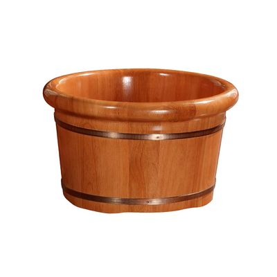 ONCLI Wood Foot Bath Bucket Solid Wood Foot Tub, Pedicure Spa Oak Casks, Pedicure Bowl Spa Massage Pedicure Barrels, Household Foot Bath Barrel, Wooden Foot Basin Super Easy to use