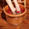 ONCLI Wood Foot Bath Bucket Solid Wood Foot Tub, Pedicure Spa Oak Casks, Pedicure Bowl Spa Massage Pedicure Barrels, Household Foot Bath Barrel, Wooden Foot Basin Super Easy to use view 2