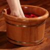 ONCLI Wood Foot Bath Bucket Solid Wood Foot Tub, Pedicure Spa Oak Casks, Pedicure Bowl Spa Massage Pedicure Barrels, Household Foot Bath Barrel, Wooden Foot Basin Super Easy to use view 3