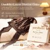 YANIBEST Silk Bonnet for Sleeping Women Adjustable Double Layer Satin Bonnet Reduce Friction Prevent Frizz Natural Curly Hair, Brown view 2