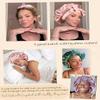 YANIBEST Silk Bonnet for Sleeping Women Adjustable Double Layer Satin Bonnet Reduce Friction Prevent Frizz Natural Curly Hair, Brown view 4