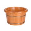 ONCLI Wood Foot Bath Bucket Footbath,Wooden Foot Bath Barrel,Smooth and Delicate Pedicure Barrels,Thicken Water Saving Insulation Oak Foot Tub Basin (Color : with Cover) (Without Cover) Super Easy view 1