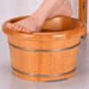 ONCLI Wood Foot Bath Bucket Footbath,Wooden Foot Bath Barrel,Smooth and Delicate Pedicure Barrels,Thicken Water Saving Insulation Oak Foot Tub Basin (Color : with Cover) (Without Cover) Super Easy view 2