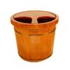 ONCLI Wood Foot Bath Bucket Solid Wood Foot Tub, Pedicure Spa Oak Casks, Smooth and Delicate Pedicure Barrels, Household Foot Bath Barrel,Heightening, Heat Preservation Super Easy to use view 1
