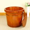 ONCLI Wood Foot Bath Bucket Solid Wood Foot Tub, Pedicure Spa Oak Casks, Smooth and Delicate Pedicure Barrels, Household Foot Bath Barrel,Heightening, Heat Preservation Super Easy to use view 2