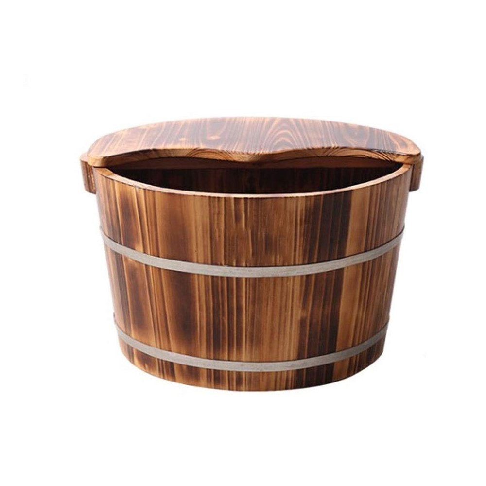 ONCLI Wood Foot Bath Bucket Foot Tub for Soaking Feet Pedicure Foot Bath, Wood Bucket for Home, Foot Soak Bucket, Large Foot Bath Basin (Size : B) (B) Super Easy to use