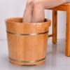 ONCLI Wood Foot Bath Bucket Foot Tub, Oak Foot Washing Wooden Barrel, Smooth and Delicate Pedicure Barrels, Household Solid Wood Footbath (Color : with lid) (Without Lid) Super Easy to use view 2