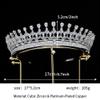 5A Cubic Zirconia Wedding Tiara Princess Queen Crown Pageant Prom Quince Bridal Hair Accessories Silver Headdress Gifts for Women HB052 (Silver) view 3