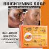 AILKE Papaya & Vitamin C Brightening Soap Bar, Whitening, Smooth Skin, Reduce Dark Spots, Uneven Skin Tone Body Wash, for Face and Body (5 Soap) view 3