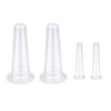 Erioctry 4 Pieces Silicone Facial Cupping Set Clear Eye and Face Vacuum Massage Cups Kit for Lifting Massage Face Eye Anti Ageing Tool (2Large+2 Small) view 1