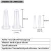 Erioctry 4 Pieces Silicone Facial Cupping Set Clear Eye and Face Vacuum Massage Cups Kit for Lifting Massage Face Eye Anti Ageing Tool (2Large+2 Small) view 2