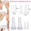 Erioctry 4 Pieces Silicone Facial Cupping Set Clear Eye and Face Vacuum Massage Cups Kit for Lifting Massage Face Eye Anti Ageing Tool (2Large+2 Small) view 3