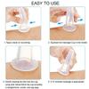 Erioctry 4 Pieces Silicone Facial Cupping Set Clear Eye and Face Vacuum Massage Cups Kit for Lifting Massage Face Eye Anti Ageing Tool (2Large+2 Small) view 4