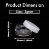 3 Gram Sample Containers With Lids, 200 Count Tiny Jars, Empty Lip Balm, Mini Cosmetic Containers, Makeup Travel With Labels, Mini Disposable Spatulas view 2