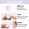 3 Gram Sample Containers With Lids, 200 Count Tiny Jars, Empty Lip Balm, Mini Cosmetic Containers, Makeup Travel With Labels, Mini Disposable Spatulas view 4
