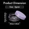 100 Mini Sample Jars with Lids - 3 Gram Capacity, Makeup Travel Containers with Labels, Includes Disposable Spatulas view 3