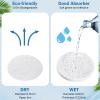 300 Count Compressed Facial Sponges Natural Face Sponges for Cleansing Disposable Facial Exfoliating Pads for Estheticians(White) view 2