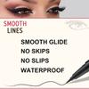 LAVONE Eyebrow Stamp Pencil Kit - Makeup Brow Stamp Trio with Waterproof Eyebrow Pencil, Eyeliner, Pomade, Dual-ended Brush - Dark Black view 4